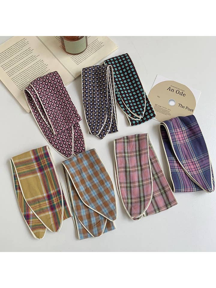 Scarvii - Vintage Mønstret Smalt Tørklæde for engroshandel hos Funkyrel® Atzbranding Limited