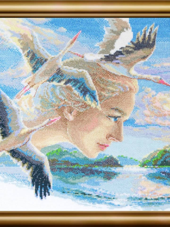 Kit de Ponto Cruz de Aine A1003 Mãe Natureza. Céu por atacado de RIOLIS