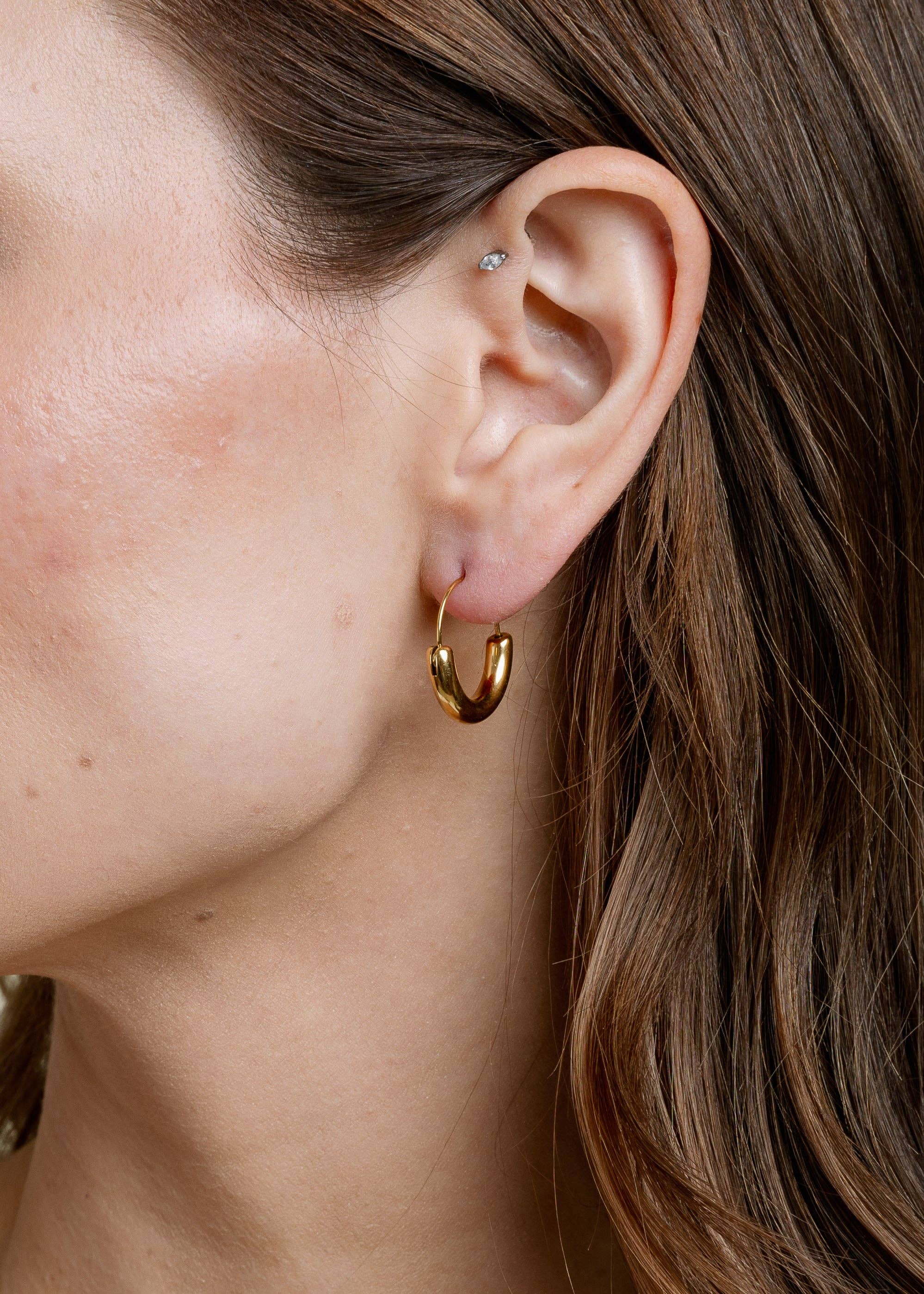 Gold Scarlett Hoop for wholesale on Faire1