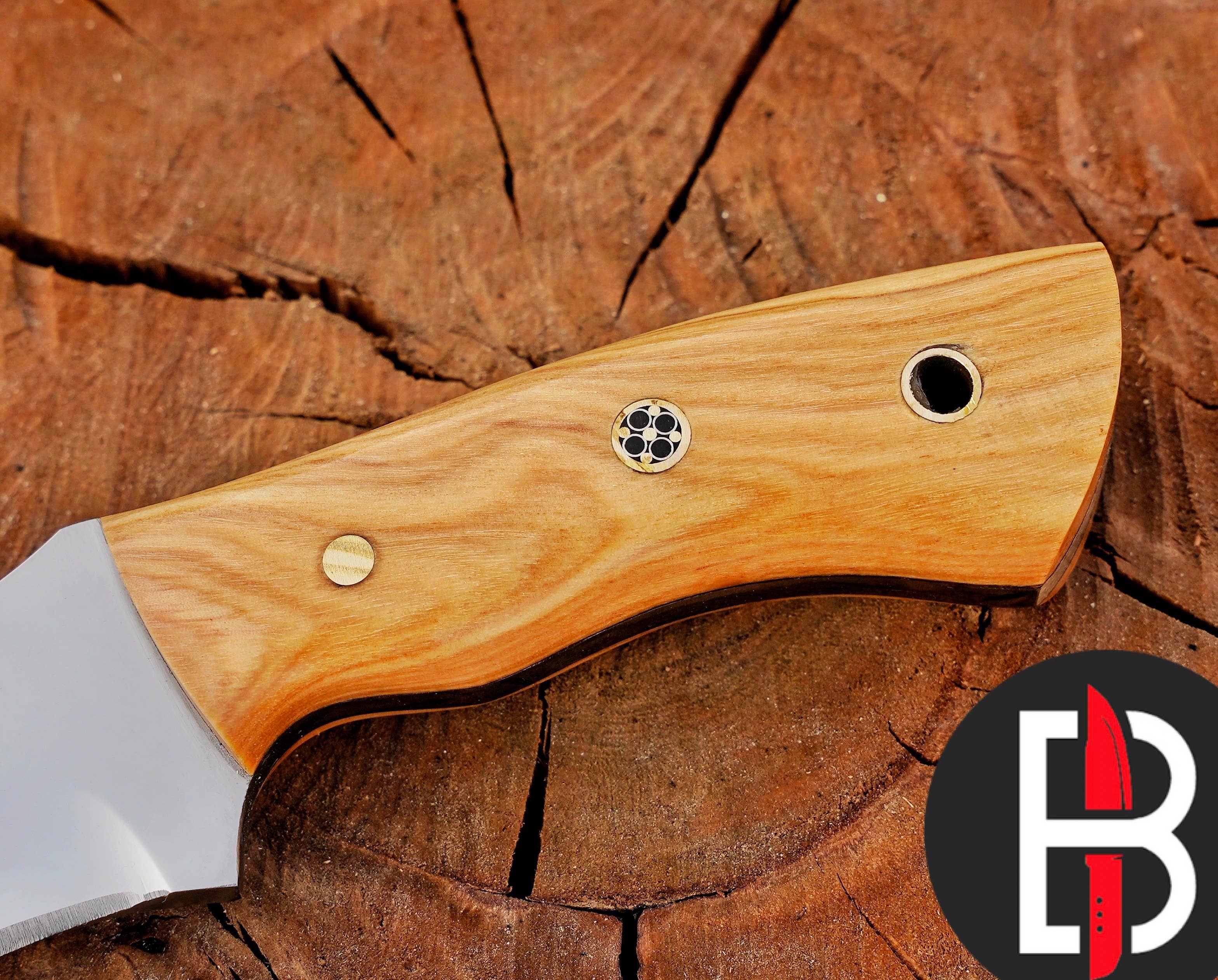 Bravohandicrafts - Wholesale Pocket Knife/Holder - CUSTOM HANDMADE D2 STEEL HUNTING KNIFE CAMPING KNIFE 2