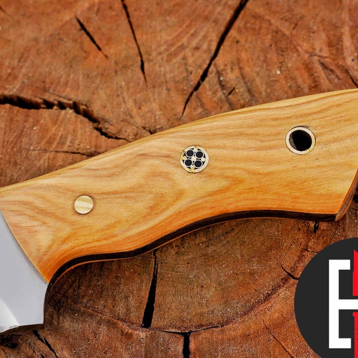 Bravohandicrafts - Wholesale Pocket Knife/Holder - CUSTOM HANDMADE D2 STEEL HUNTING KNIFE CAMPING KNIFE 2