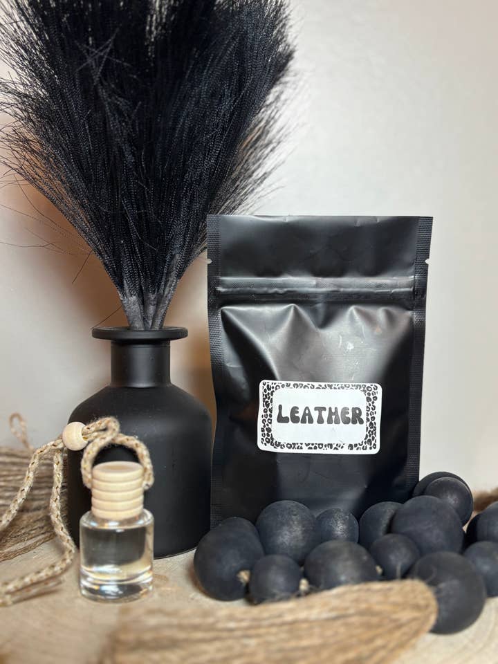 Leather Car Diffuser for wholesale by Pink August