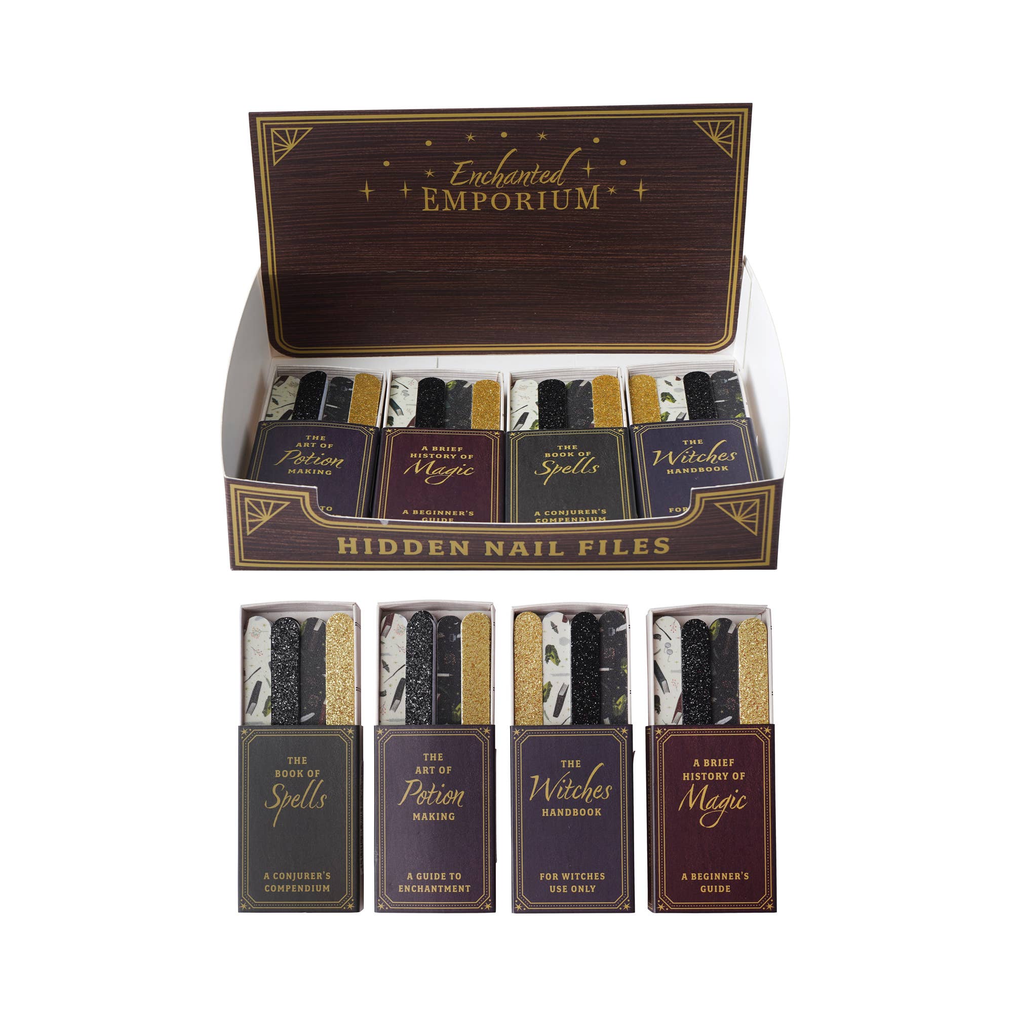 CGB Giftware – wholesale Nail file – Enchanted Emporium 4 Assorted Matchbox Nail Files3