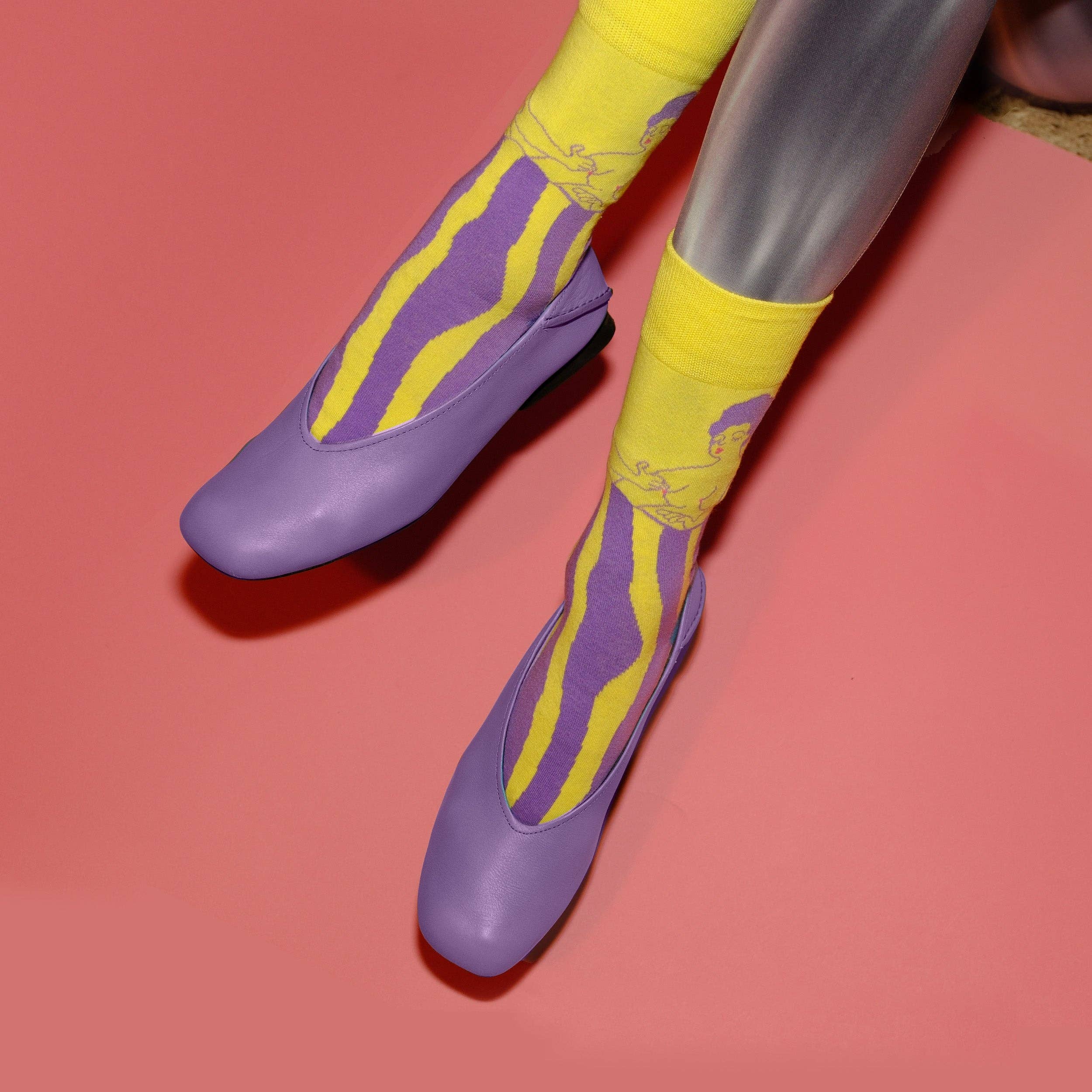 Offbeat - Wholesale Socks - Unisex - zwei Mädchen lustige Socken I Großhandel3