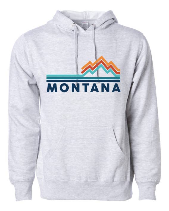 MT Brand Apparel - Wholesale Hoodie - Unisex - Retro Mountain Customizable Fleece Hoodie