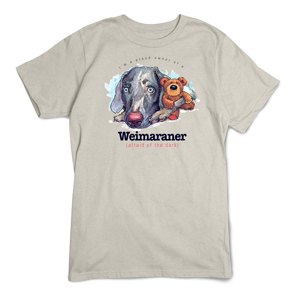 Artopia - Wholesale Screen Printed T-Shirt - Unisex - Weimaraner T-Shirt, Furry Friends Dogs1