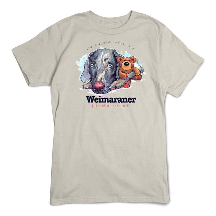 Artopia - Wholesale Screen Printed T-Shirt - Unisex - Weimaraner T-Shirt, Furry Friends Dogs1