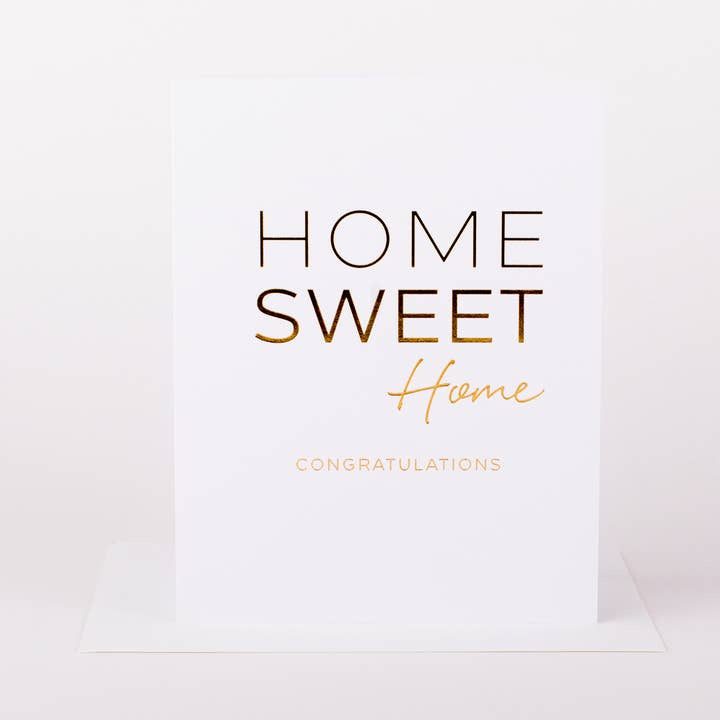 Home Sweet Home Greeting Card for wholesale by Wrinkle & Crease Paper Products