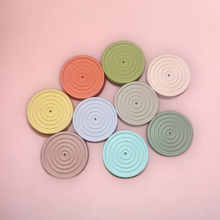 Fire and Moth Co - Wholesale Incense Holder - Colorful Concrete Round Mini Incense Holder Gift Home Decor