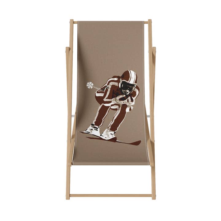 Sepia Ski Deckchair for wholesale by Coast and Valley