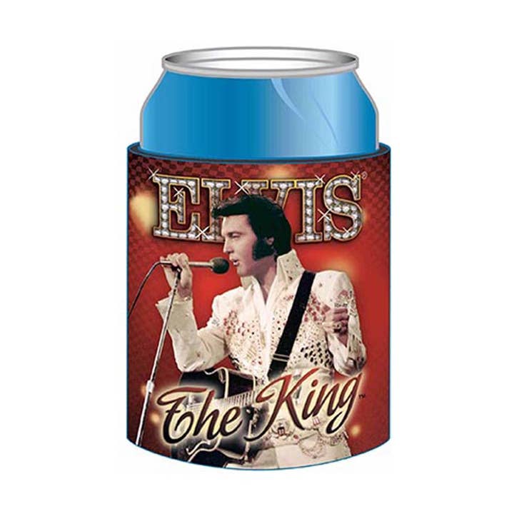 MID-SOUTH PRODUCTS - Wholesale Drink Huggers & Koozies - Elvis Huggie/Coozie - The King Red0