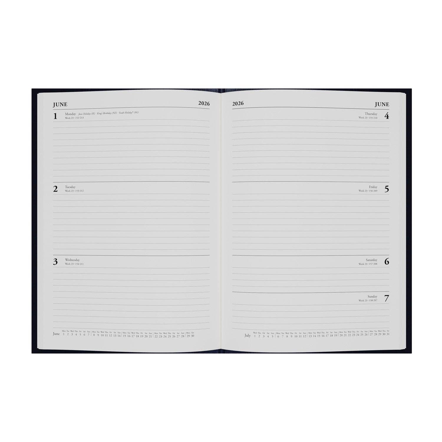 Collins Debden - Wholesale Planner - Essential - A5 Week-to-View Diary - 2026 Calendar Year Planner1