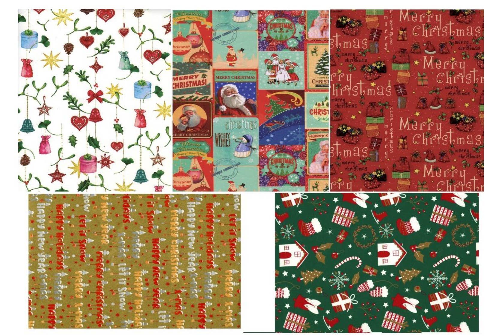 MANIFOL - Venta al por mayor Rollos de papel de regalo - Rollo de papel de regalo 0,70x5mts Navidad 0