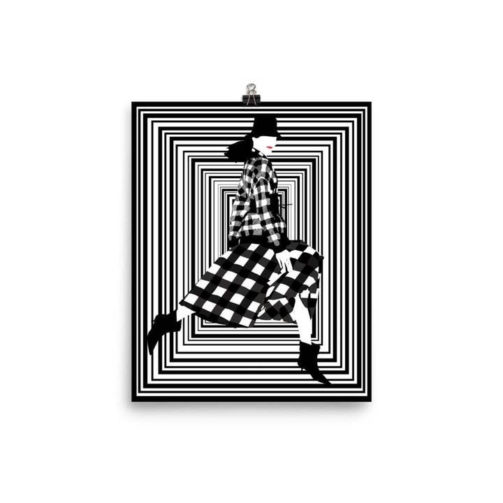 Fashionista Art Print for wholesale by Gavi Leveaux