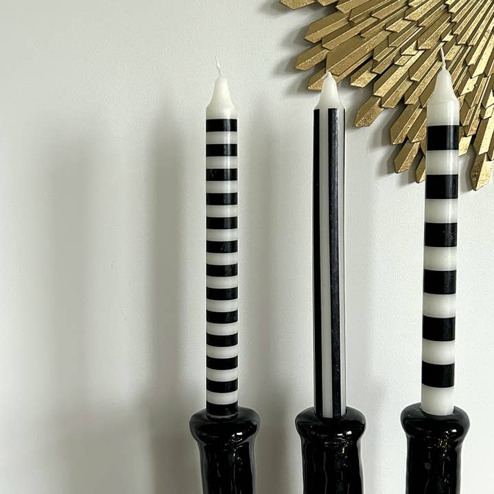 Opjet Paris - Wholesale Novelty candle - Set of 4 long black Paul candles D2.1 H25cm2