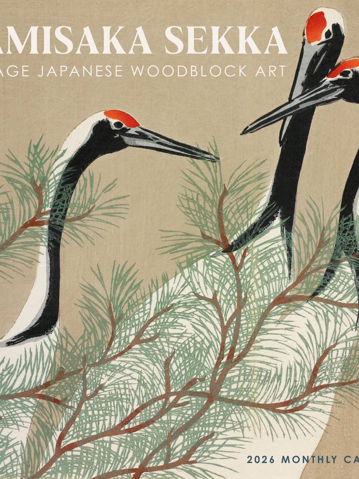 Kamisaka Sekka 2026 Wall Calendar Marble City Press for wholesale by Marble City Press