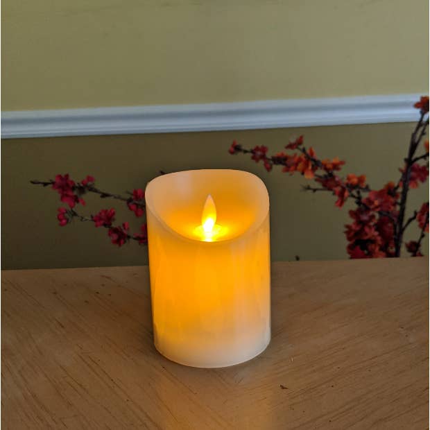 Green Pastures Wholesale - Wholesale Flameless Candle - LED Candles W/Flickering Wick - 3.5" diameter, 12 Styles4