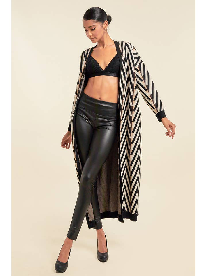 QMP Moda - Wholesale Cardigan - Women's - PLUS SIZE - KNIT/ LONG KNIT CARDIGAN WITH POCKETS
