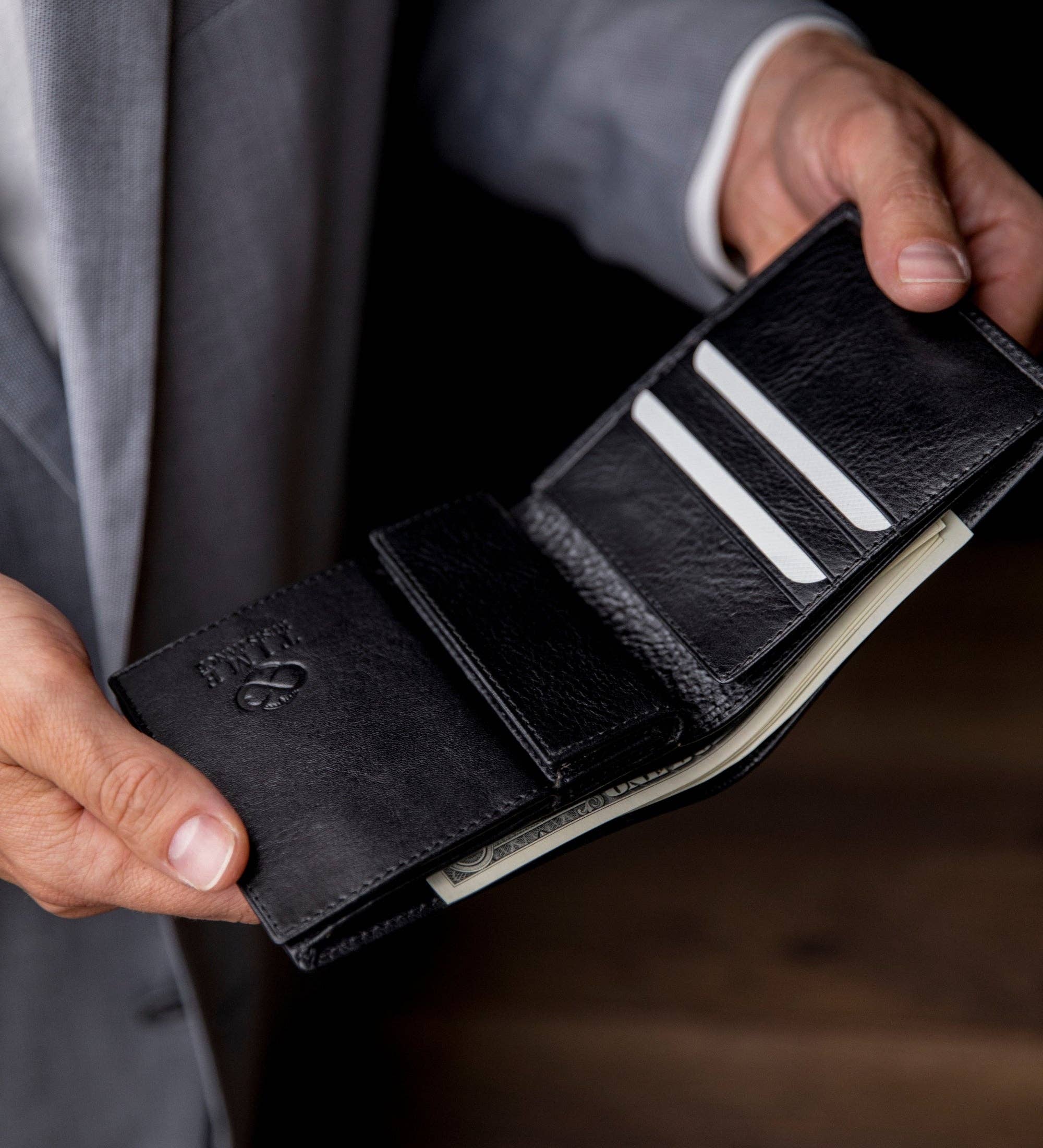 Time Resistance - Wholesale Wallet - Men's - Leather Bifold Wallet - Daniel2