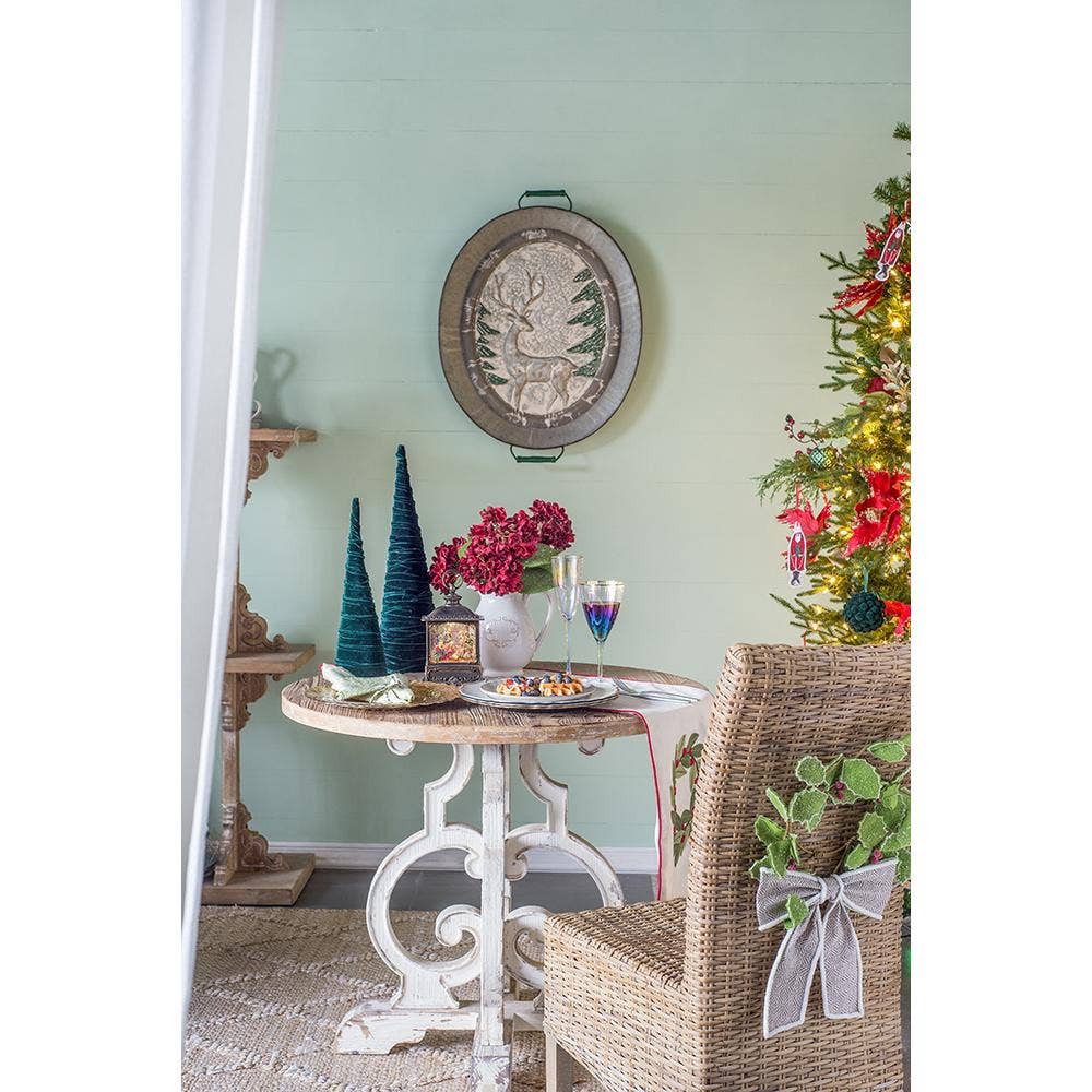 A&B Home Group Inc. – Großhandel Weihnachtsschmuck – D6,3x20" Grüner Samtkegelbaum - Dunkelgrün9