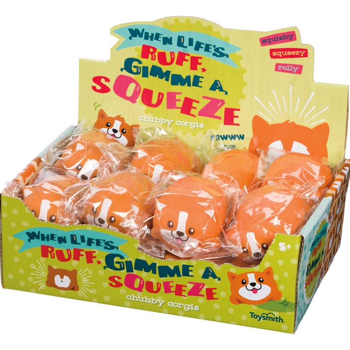 Toysmith - Wholesale Squishy Toy - Kids & Baby - Chubby Corgis Squeeze Toy