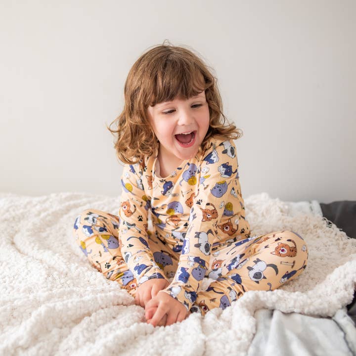 Monarch - Wholesale Sleepwear set – Kids - Kids Bamboo Pyjamas - Feline Good1