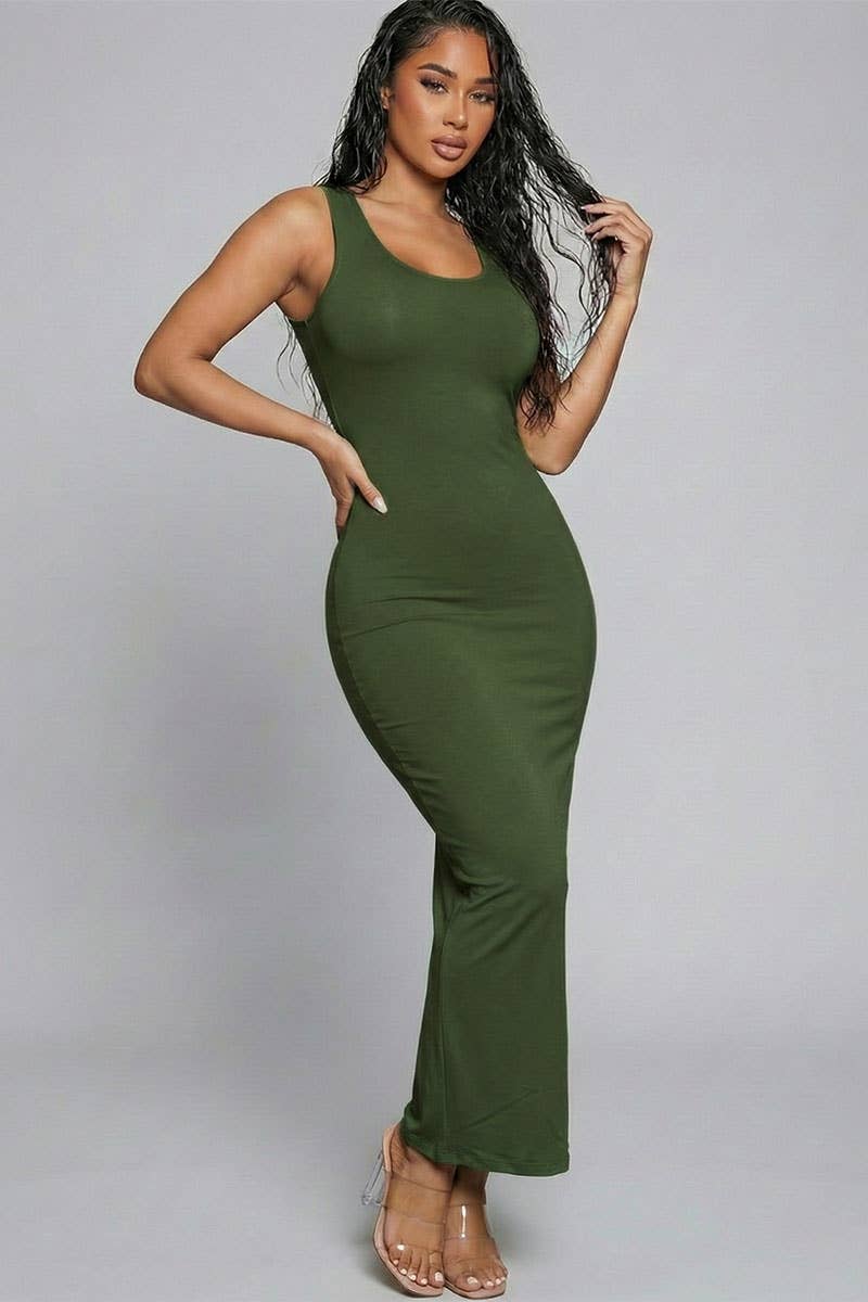 CAPELLA APPAREL – wholesale Klänning - Dam – Ärmlös maxiklänning i basstil16