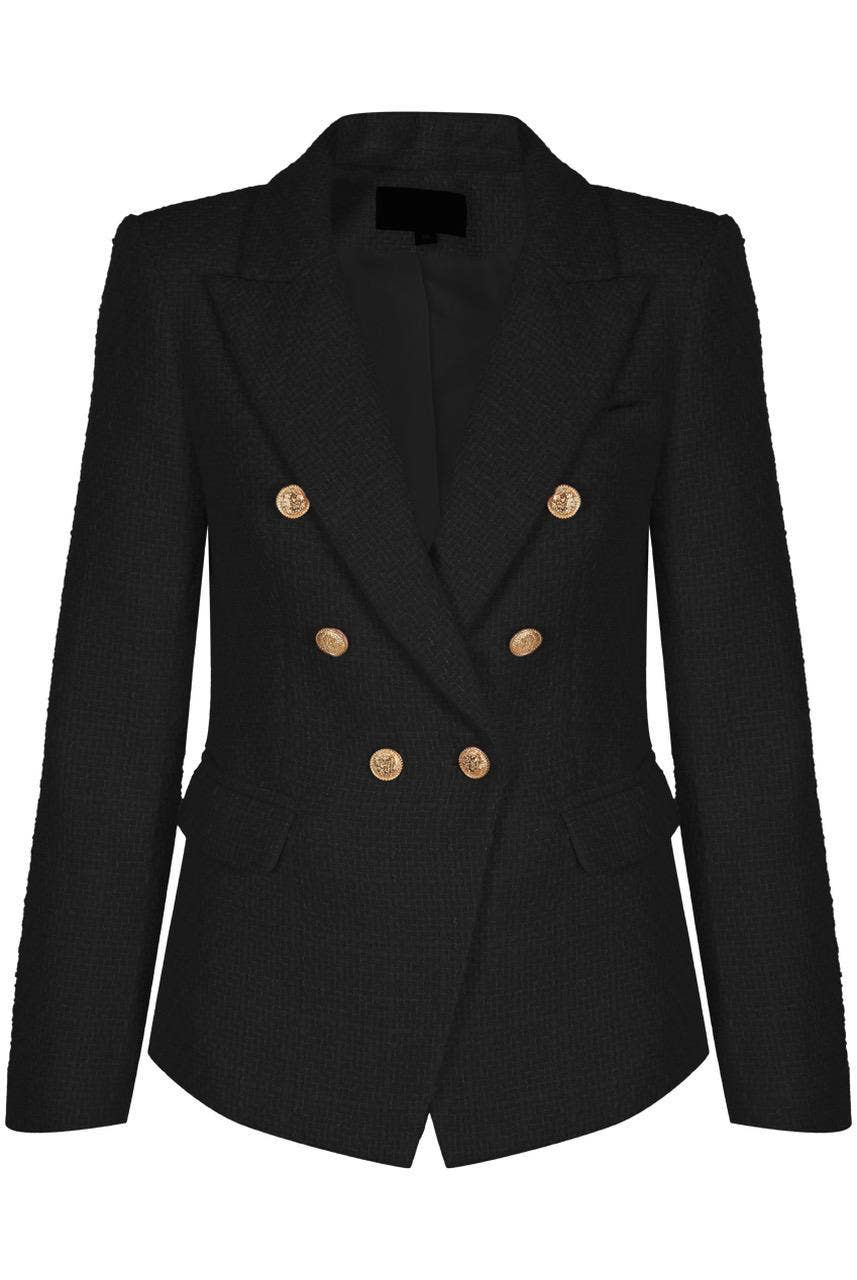 Attentif Paris – wholesale Jacket – Women's – Slim Fit Plain Tweed Jacket28