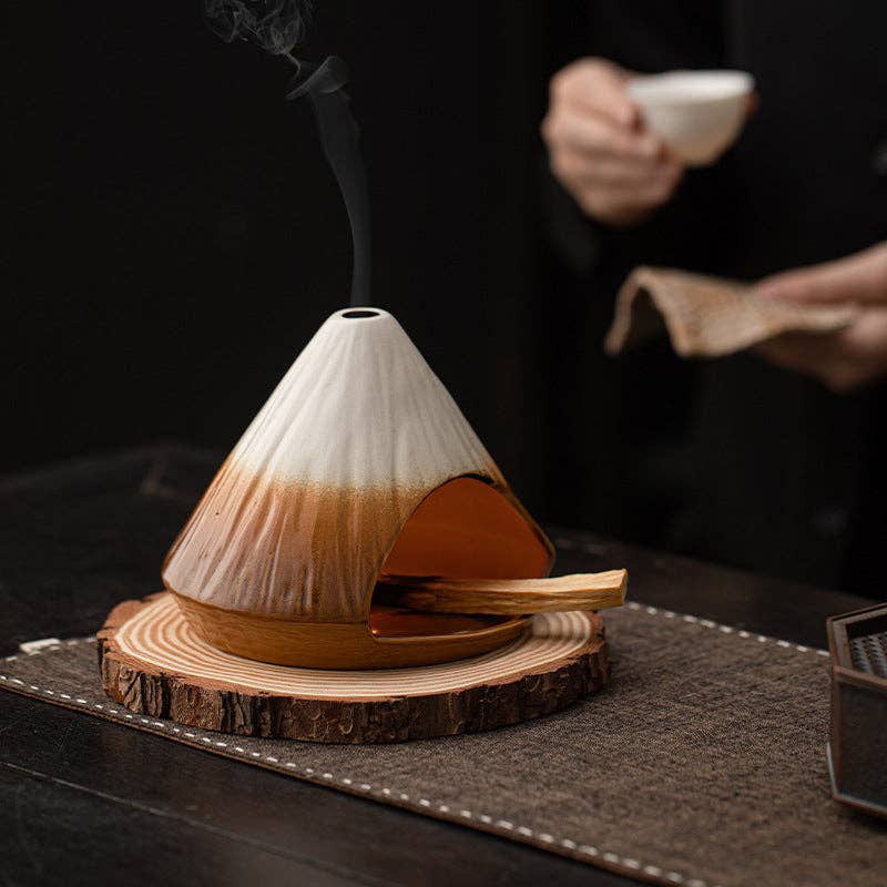 Gohobi （We cover U.S. import duties） - Wholesale Incense Holder - Gohobi Mount Fuji Ceramic Incense Fireplace11