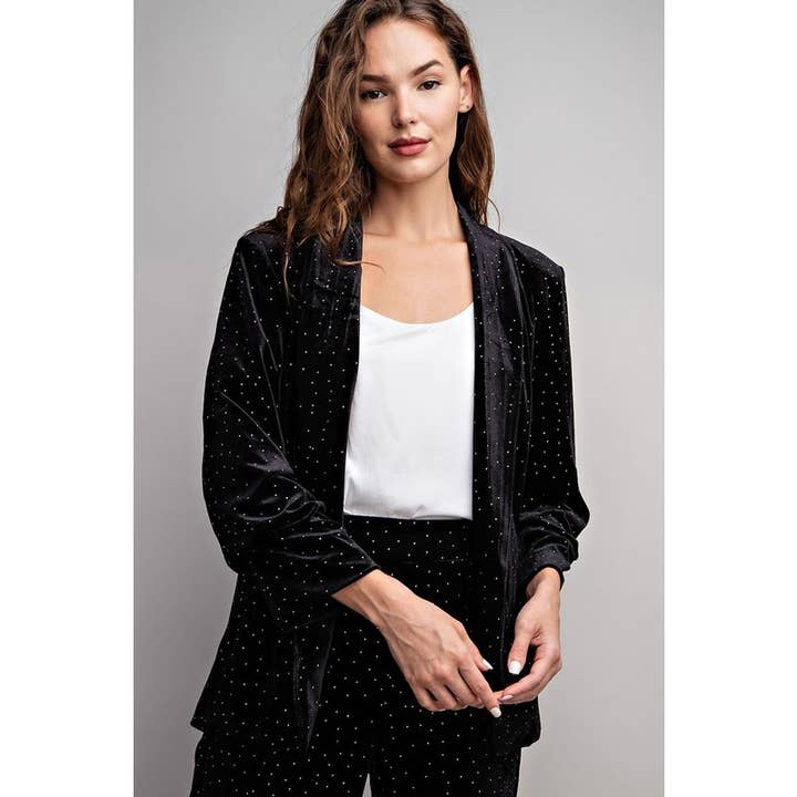 STYLE USA – wholesale Jacket – Women's – Velvet blazer jacket2