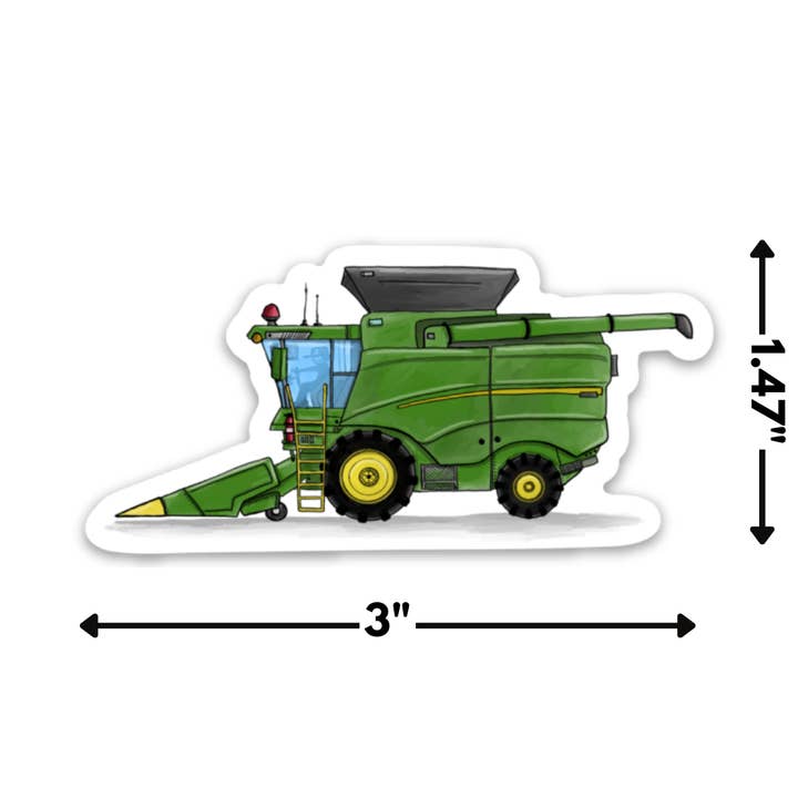 Kevin & Kaia – Großhandel Aufkleber – Mähdrescher - Aufkleber1