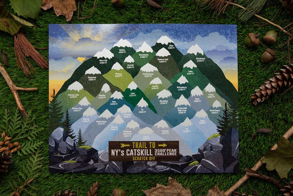 peakquest - Wholesale Arts & Entertainment - NY'S Catskill 3500' Peak Challenge Scratch Off0