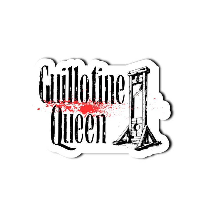 Disco Paper Party - Wholesale Sticker - Guillotine Queen Funny Saying Laminate Vinyl Sticker Bookmark6