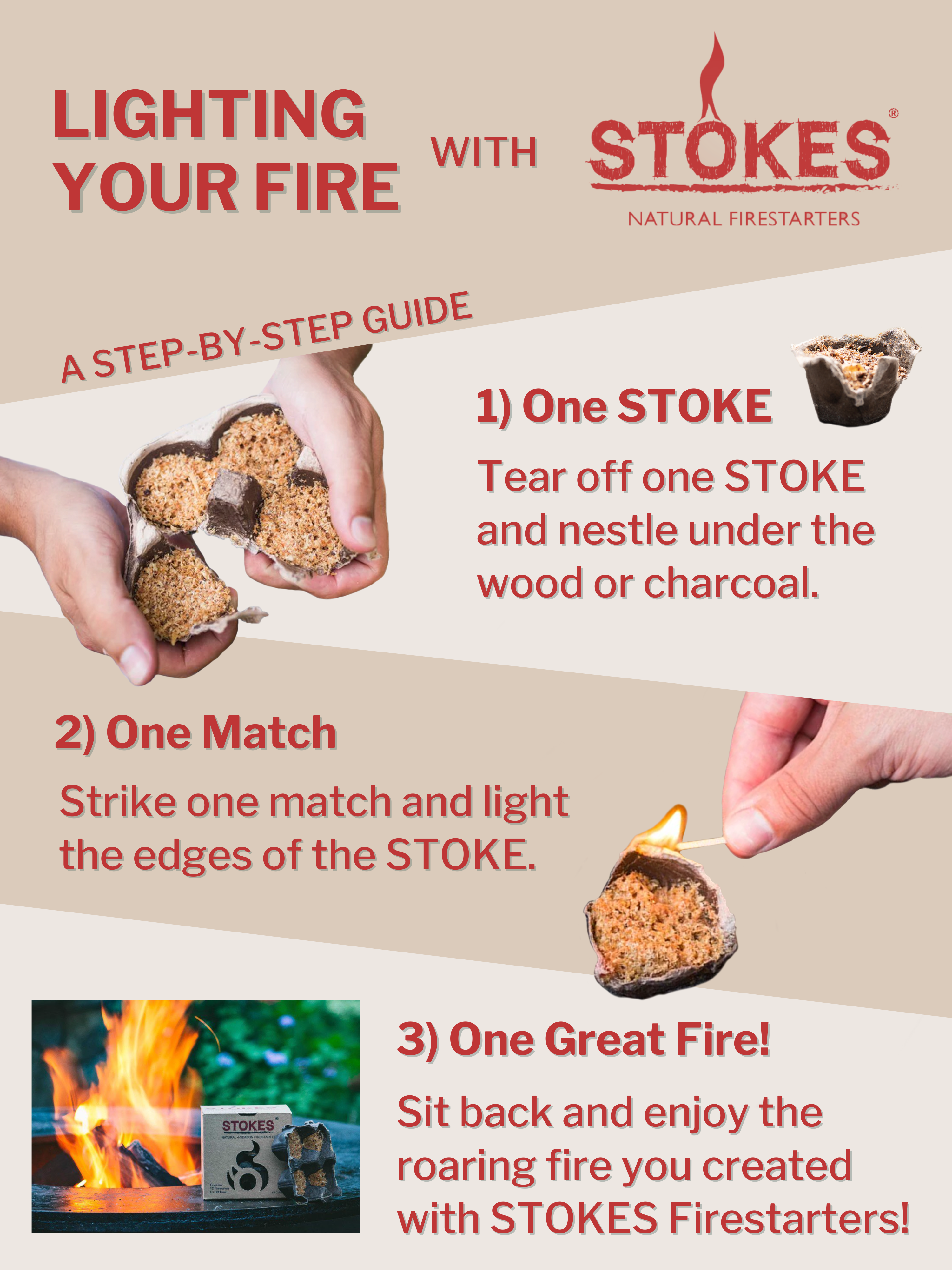 Stokes Firestarters - Wholesale Matches - Stokes Firestarters, 12 Firestarters3