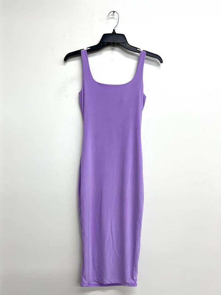 Uptown Apparel - Wholesale Dress - Women's - D11036 Tank Double Layer Midi Dress7