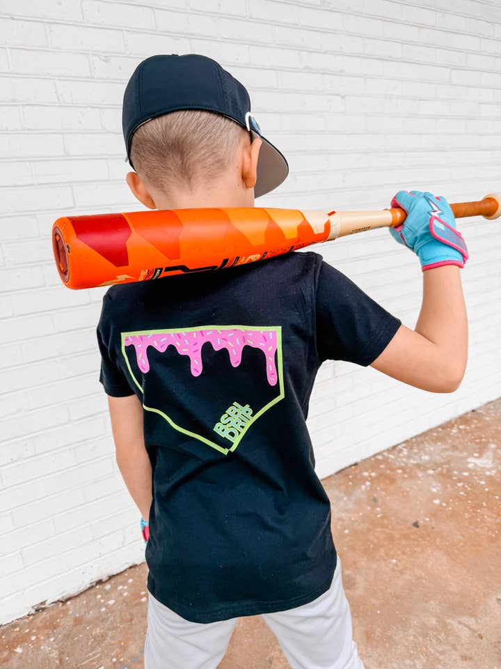 BSBL DRIP - Wholesale Screen Printed T-Shirt - Kids - BSBL DRIP- Icecream Homerun