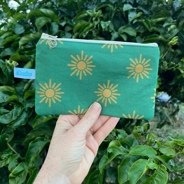 Sunshine Geldbörse mit Stofffutter für den Großhandel von Oneloa Maui
