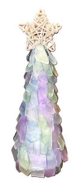 A SEAGLASS CREATION/SALTY SIGNS DESIGNS - Wholesale Christmas Decoration - 3D Seaglass Christmas Tree Box Set 5