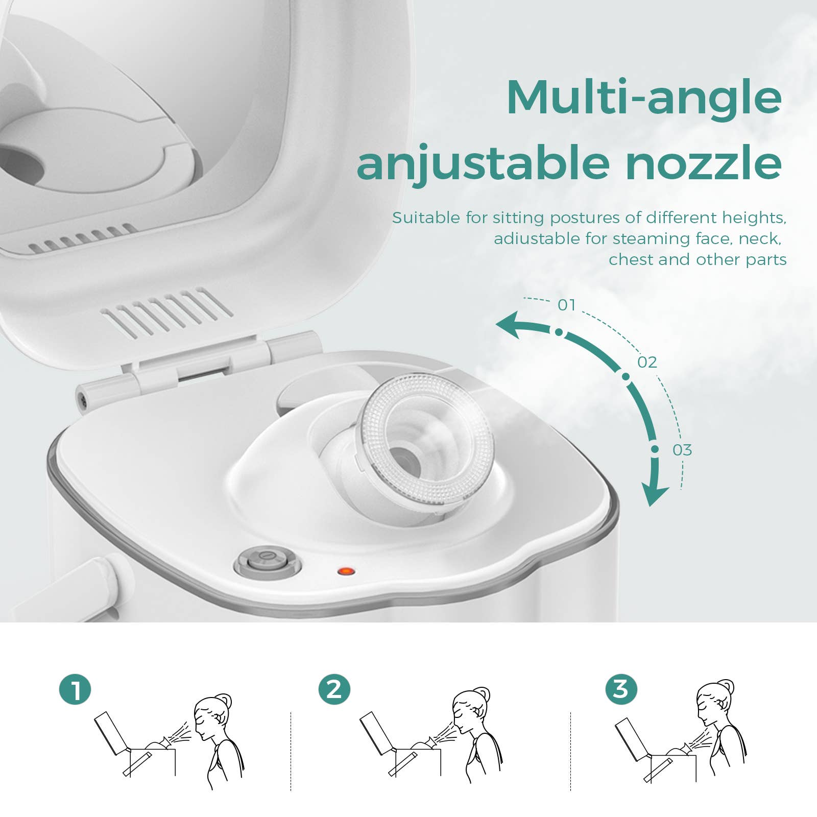 DAROMA - Wholesale Electronic Skincare Device - Nano Ionic Facial Steamer for Deep Cleansing & Hydration9