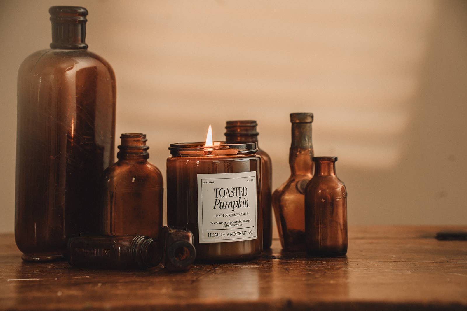 Hearth and Craft Candle Co. - Wholesale Jar/Filled Candle - TOASTED PUMPKIN28