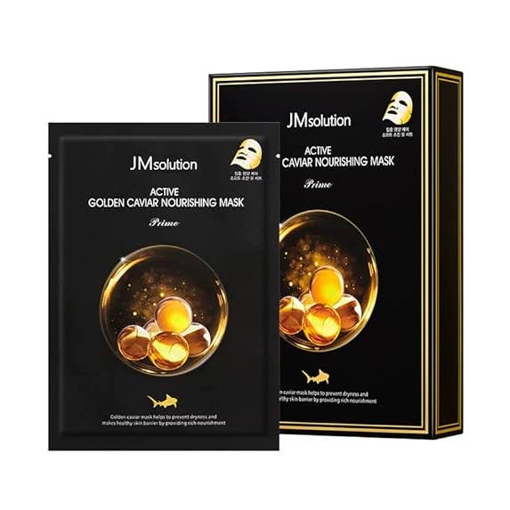JMSOLUTION ACTIVE GOLDEN CAVIAR NOURISHING MASK 10 SHEETS for wholesale by Beauty Bridge Inc