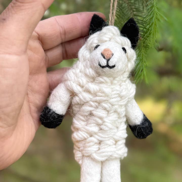 Lungta Imports - Wholesale Ornament - Hand-Felted Farm Animals Christmas Ornaments – Fair Trade 16