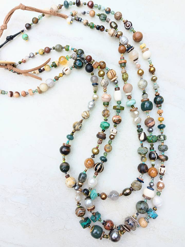 Dressed to the Nines Necklaces | Pearls, Jade, Turquoise for wholesale by HavSolStudio