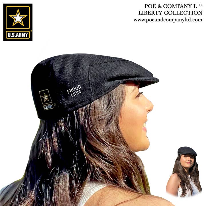 Casquette plate édition standard sous licence officielle U.S. Army® pour la vente par Poe & Company Limited, LLC