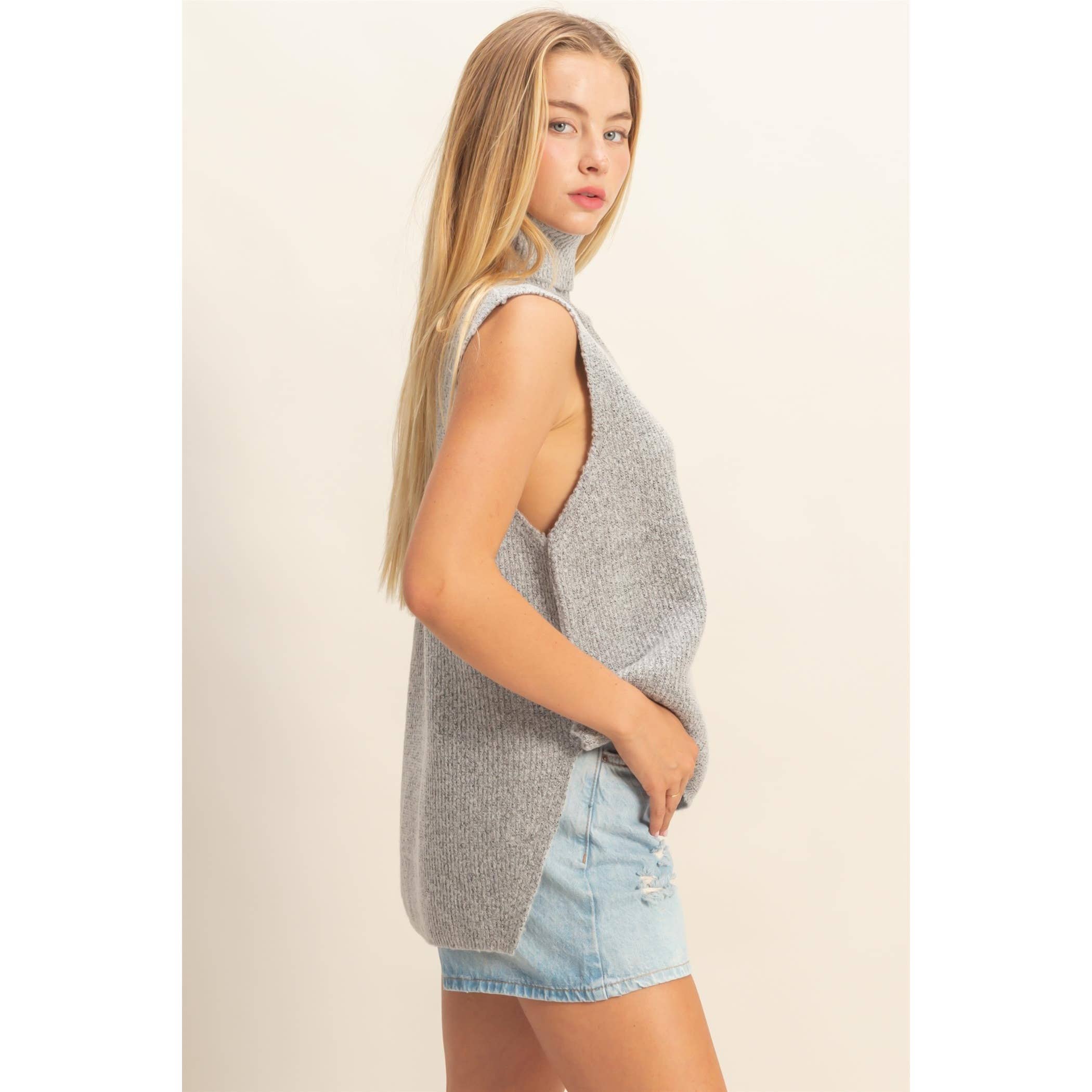 HYFVE – Großhandel Pullunder – Damen – Ärmelloser Rollkragenpullover-Weste5