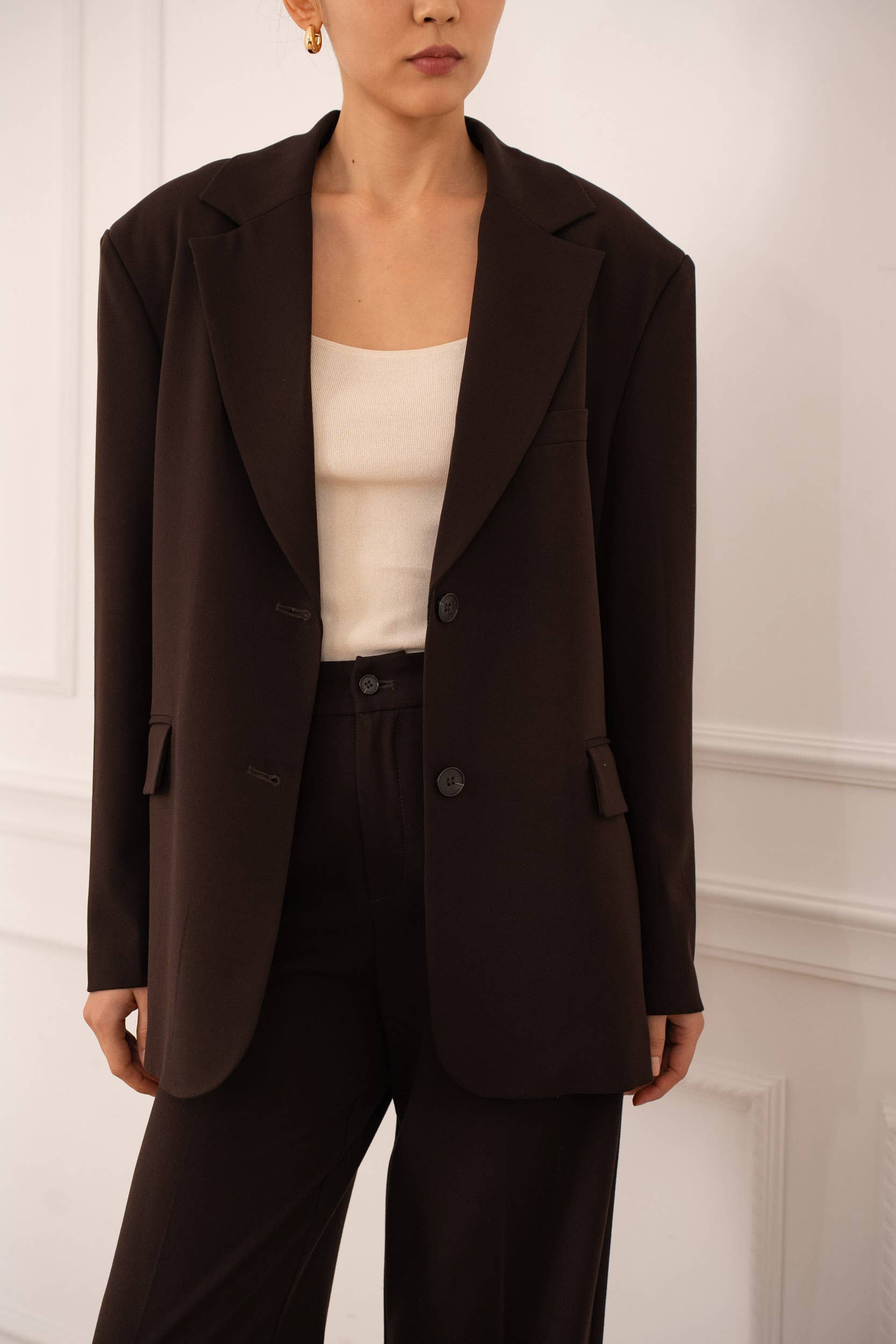 Attentif Paris - Wholesale Blazer - Women's - Oversized double-breasted jacket with back opening43