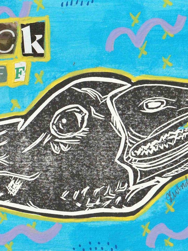 Original Artwork - Angry Animals Series for wholesale by Sarah Louise Windisch | Printmaker