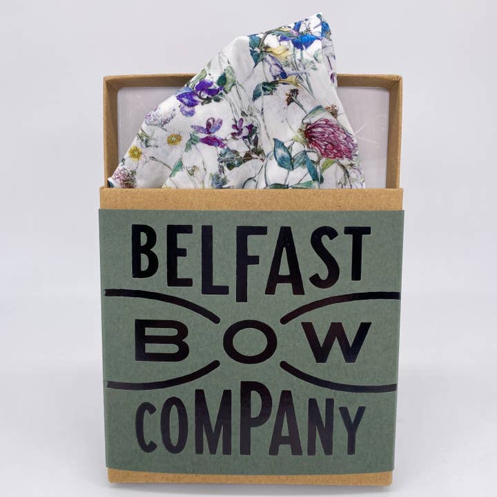 Liberty of London Pocket Square in Wildflowers for wholesale by Belfast Bow Company