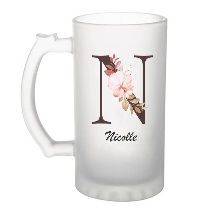 Caneca de cerveja Nicolle Lettre Fleur por atacado de Planetee