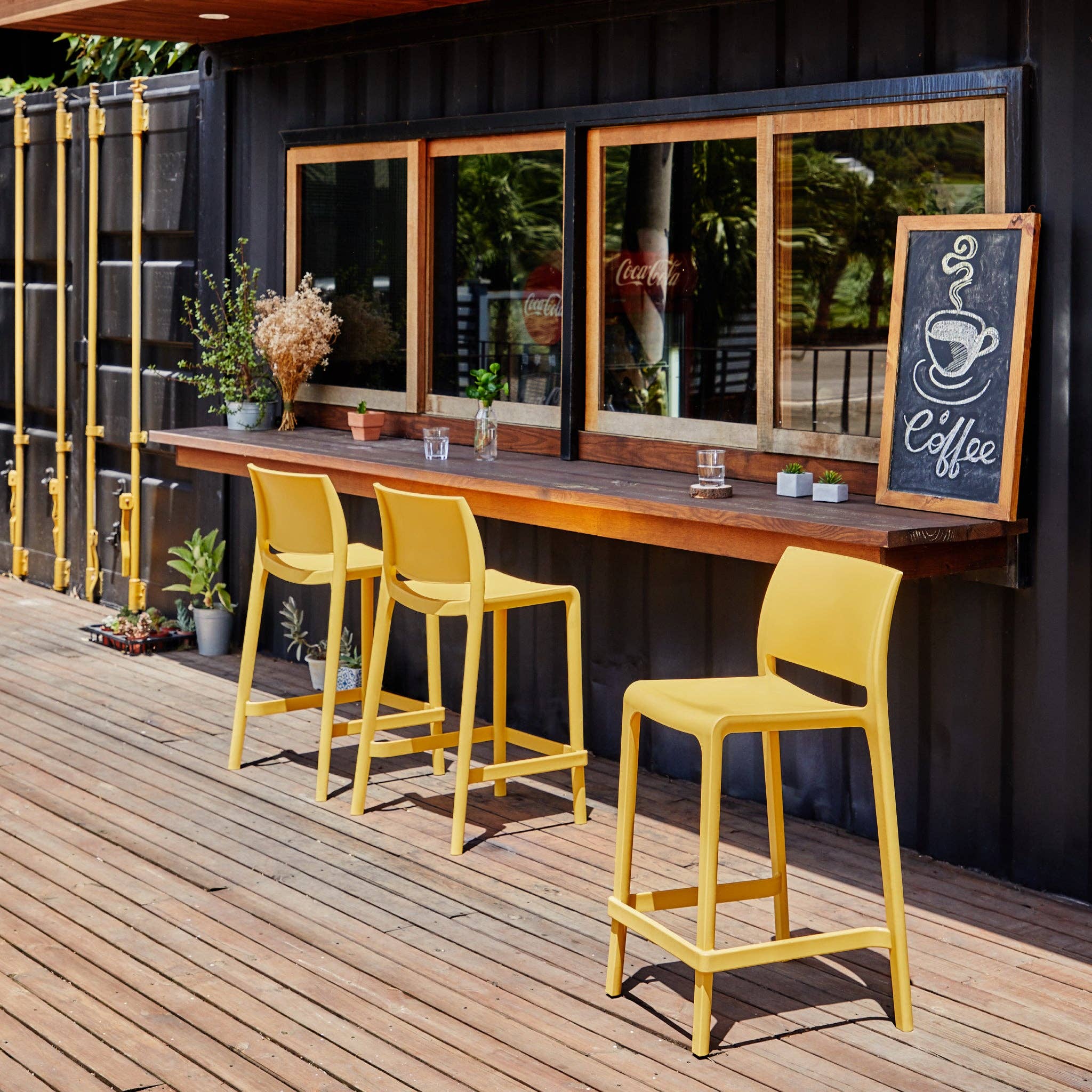 Lagoon Furniture America Corp - Wholesale Stool - Lagoon SENSILLA 7211C Stackable Counter Stool - 2 pcs / set2